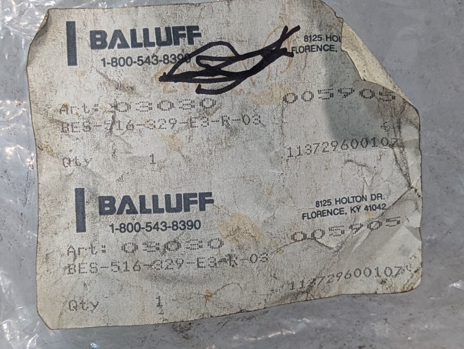 Balluff BES-516-329-E3-R-03 Proximity Sensor - Free Shipping
