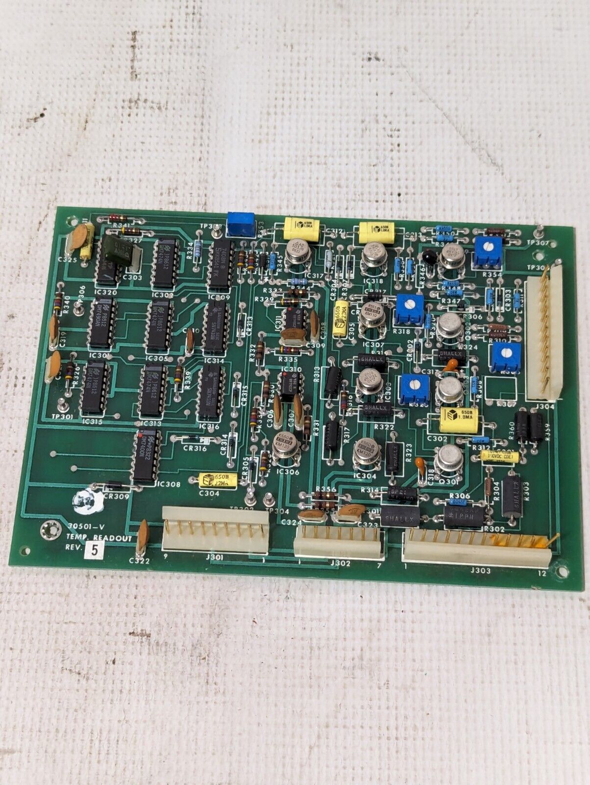 Inst Div Circuit Board 30501-V Temp Readout Rev.5 - Free Shipping