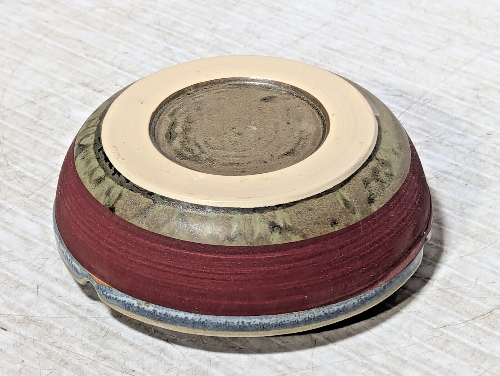 Unekorn Ceramic Match Striker Ashtray, Match Holder, Brutalism, Organic, Glazed