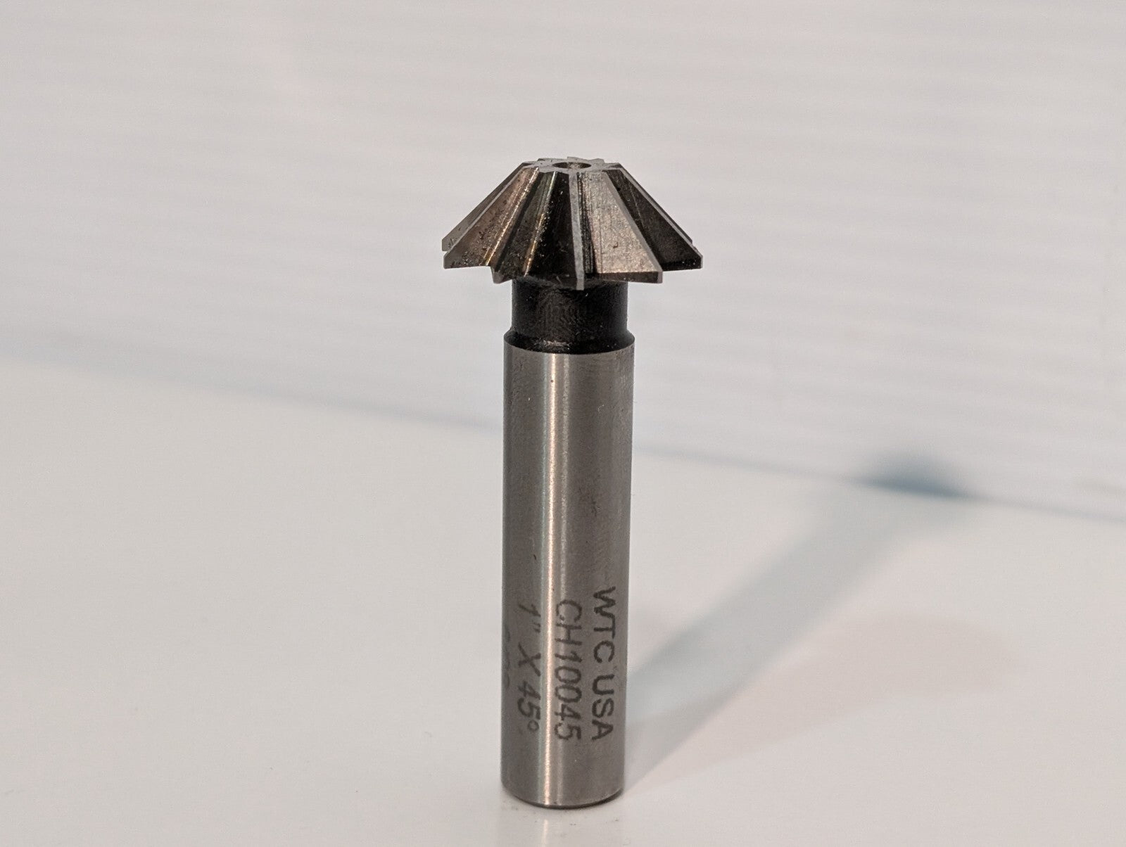 Whitney Tool CH10045 Single Angle Chamfer Milling Cutter, 1" x 45 Degrees