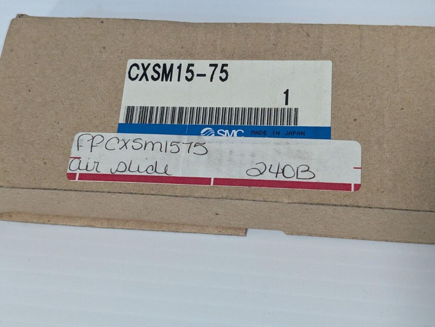 SMC CXSM15-75 Pneumatic Guided Cylinder, Dual Rod, 0.7MPa