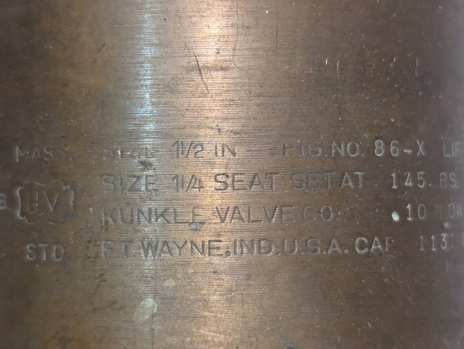 Kunkle 86-X Bronze Pressure Relief Valve, Size 1-1/2", 1131cfm - Free Shipping