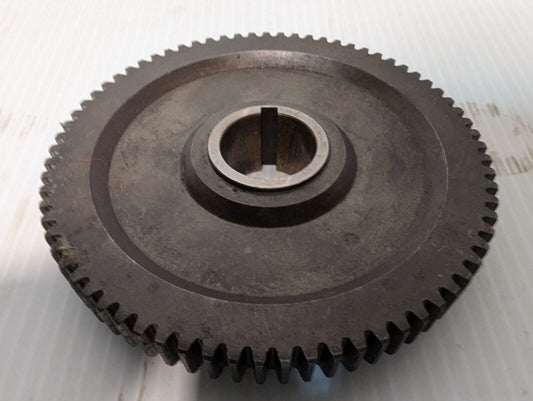 73 Tooth Gear 4.5" Diameter 1" Notched Bore .5" Plate Thickness - Free Shipping