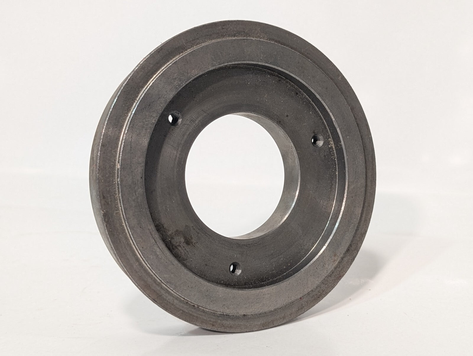 Unbranded 173334 Steel Pulley with 3 Threaded Bolt Holes, 5" OD