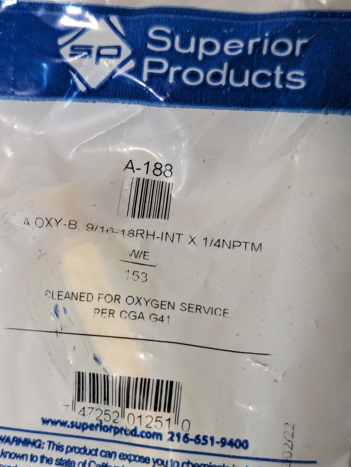 Superior Flash Back Arrestor Regulator A-188