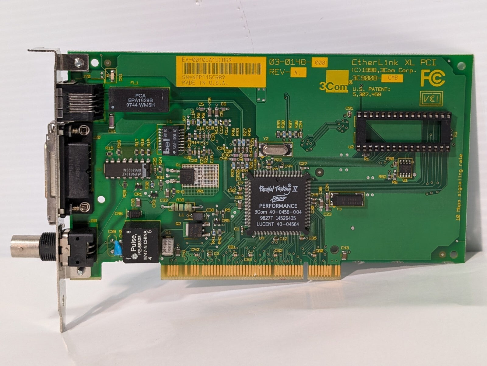 3Com 40-0456-004 Parallel Tasking II Performance PCI Ethernet Network Card