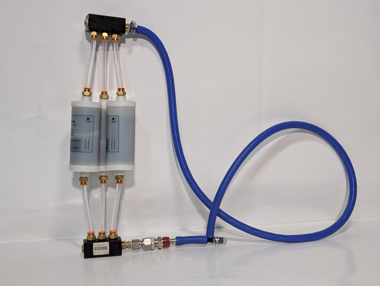 Water Purifier Assembly: 3 Dynalene IC-093-06 w/ Polyconn PCM20-250-03B Manifold