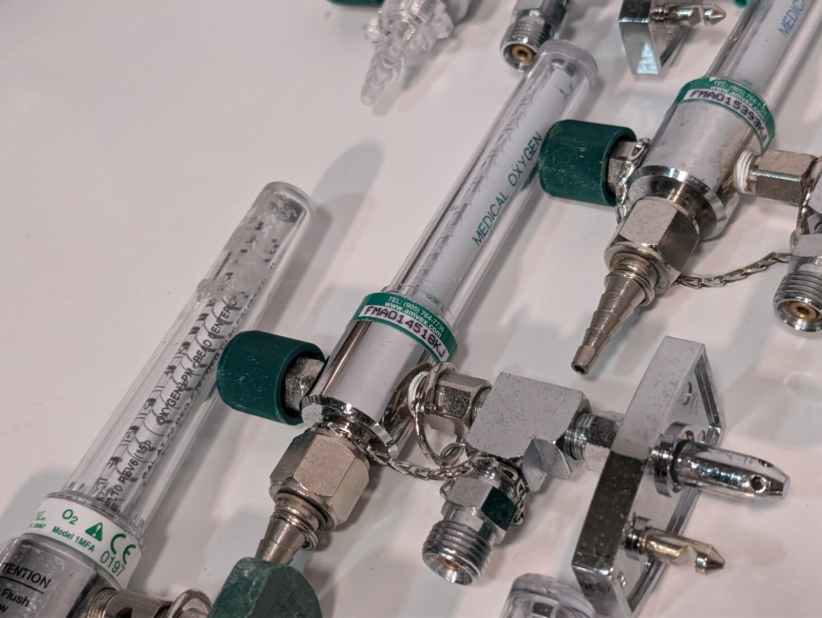 (53) Amvex and Precision Medical 1MFA Oxygen Flowmeters, 0473 0197, 60-80 90 LPM