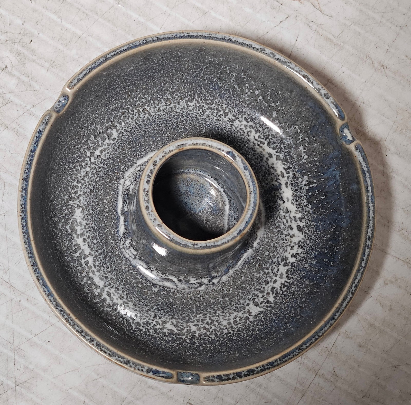 Unekorn Ceramic Match Striker Ashtray, Match Holder, Brutalism, Organic, Glazed