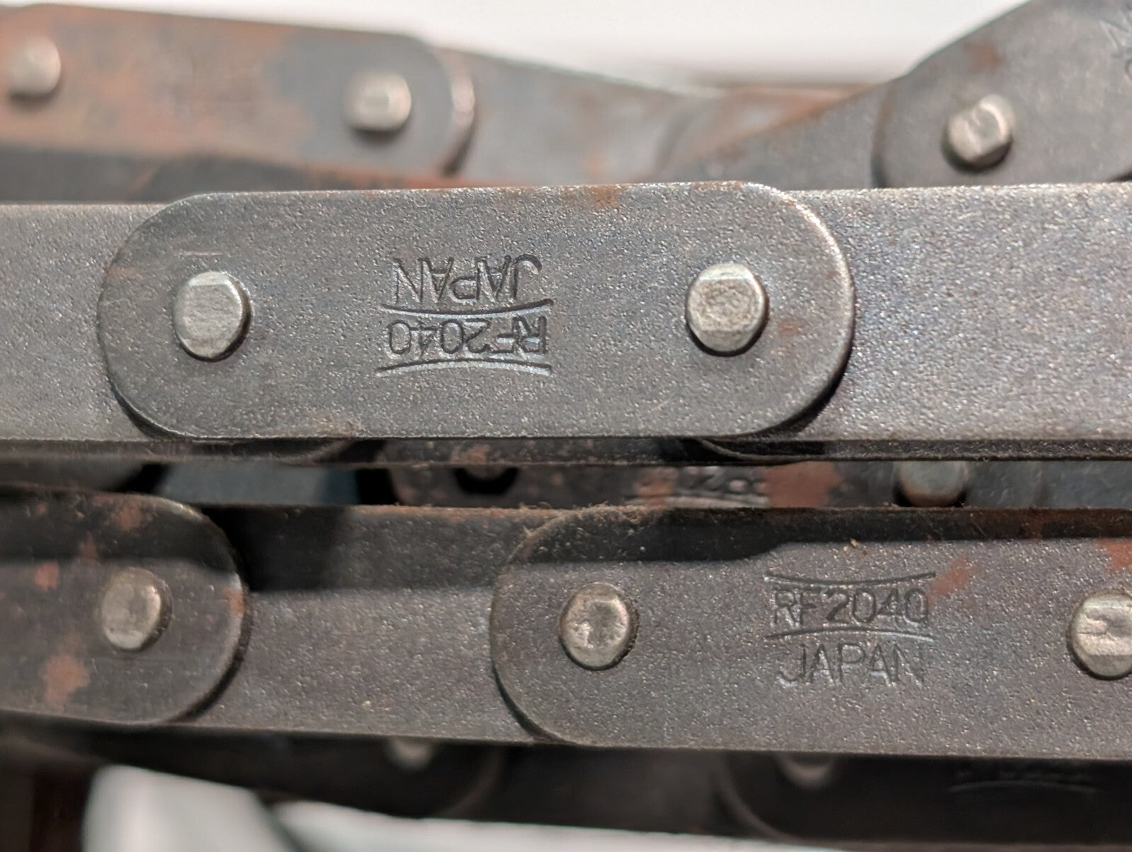 Tsubaki RF2040 Conveyor Roller Chain, 32 lbs, Pitch 1/2" on roll as shown