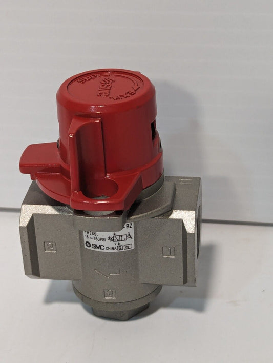 SMC VHS30-N03-RZ Pneumatic Lock Out Valve, 3-Port, 15-150 PSI - Free Shipping