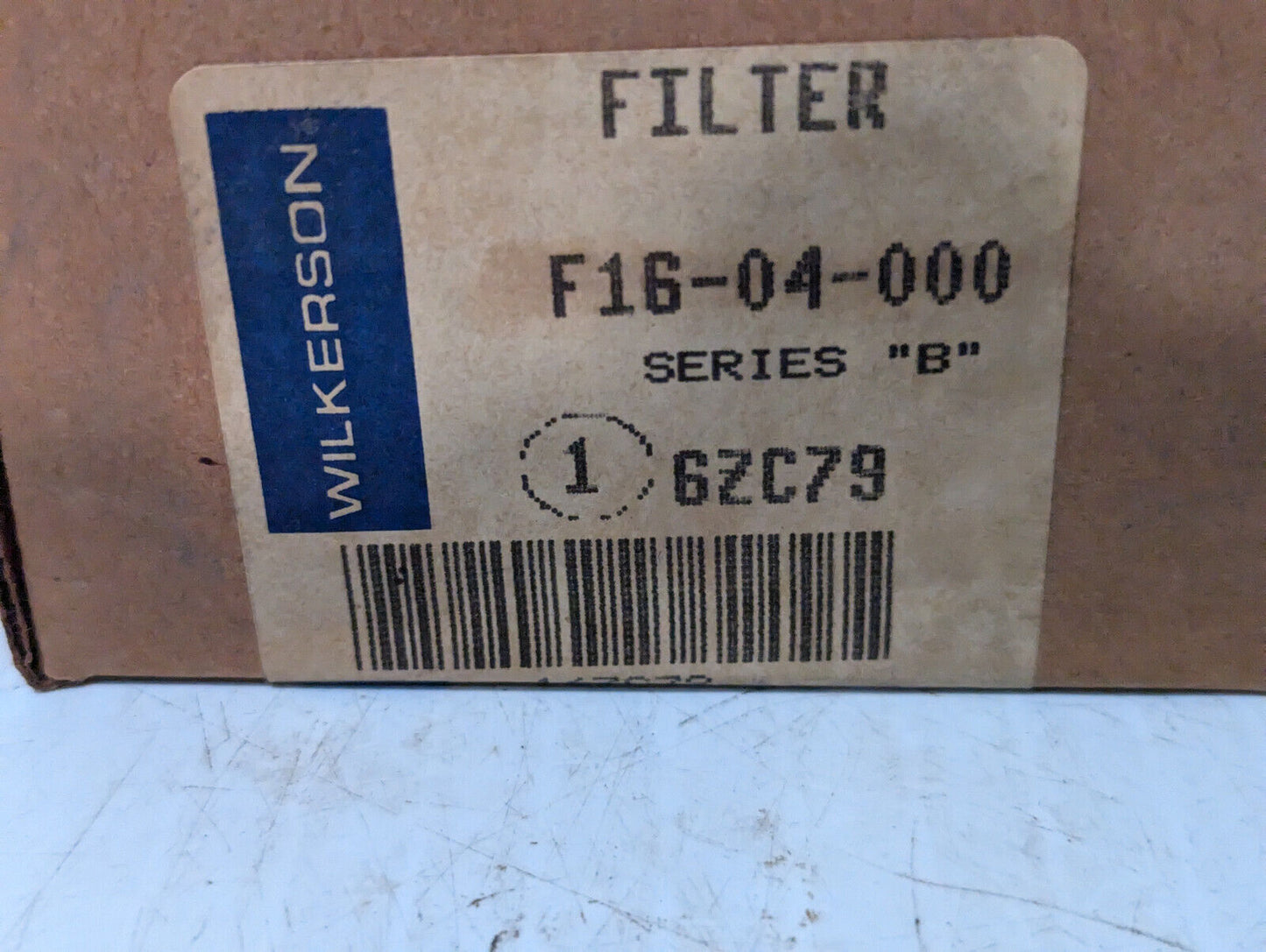 Wilkerson F16-04-000 Pneumatic Filter, Series B, NIB w/manual -Free Shipping