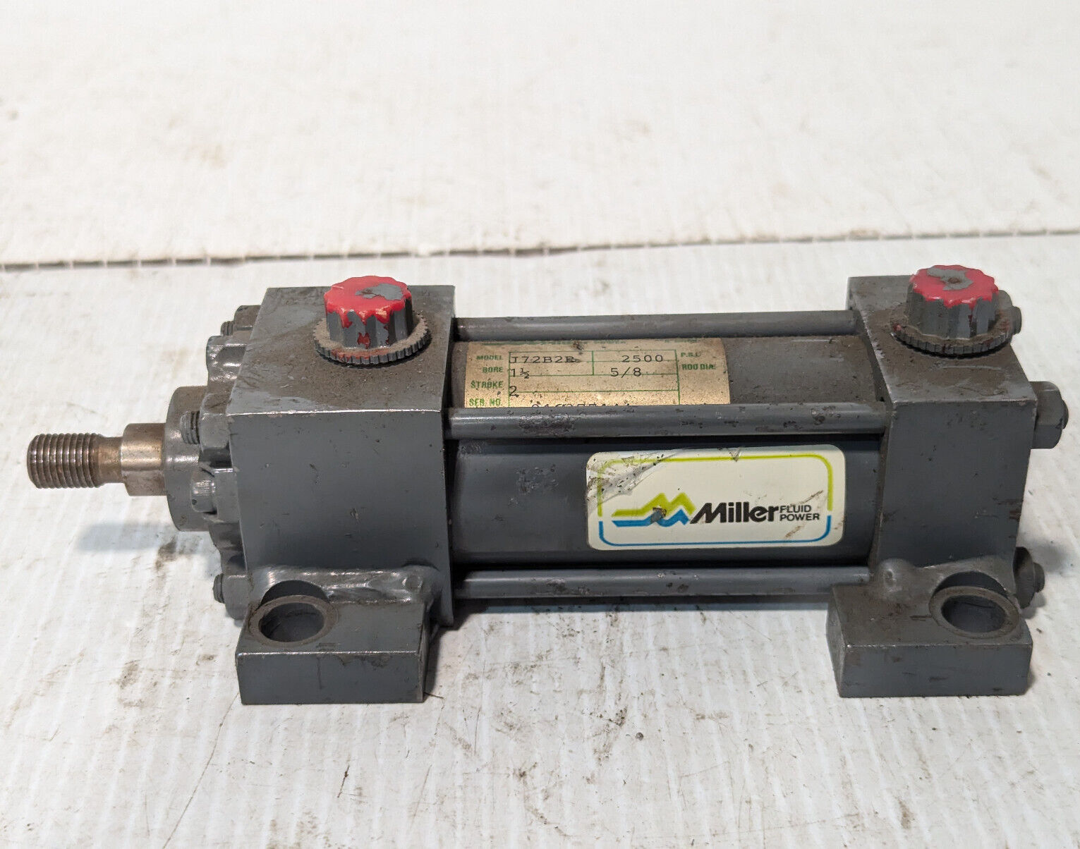 Miller J72B2_ Cylinder 1.5 bore,2 stroke,5/8 rod dia -Made in USA- Free Shipping